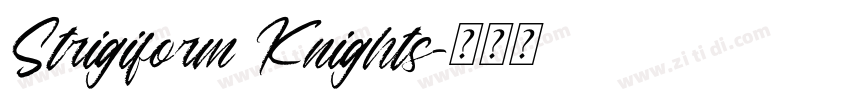 Strigiform Knights字体转换